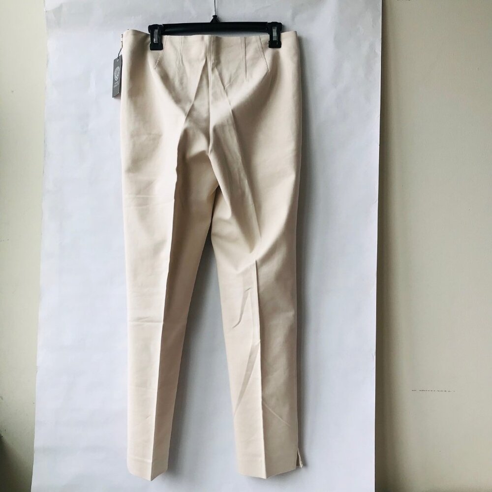 Vince Camuto  Ankle  Pants With Side Zipper Cool Beige Size 8 - Picture 3 of 10